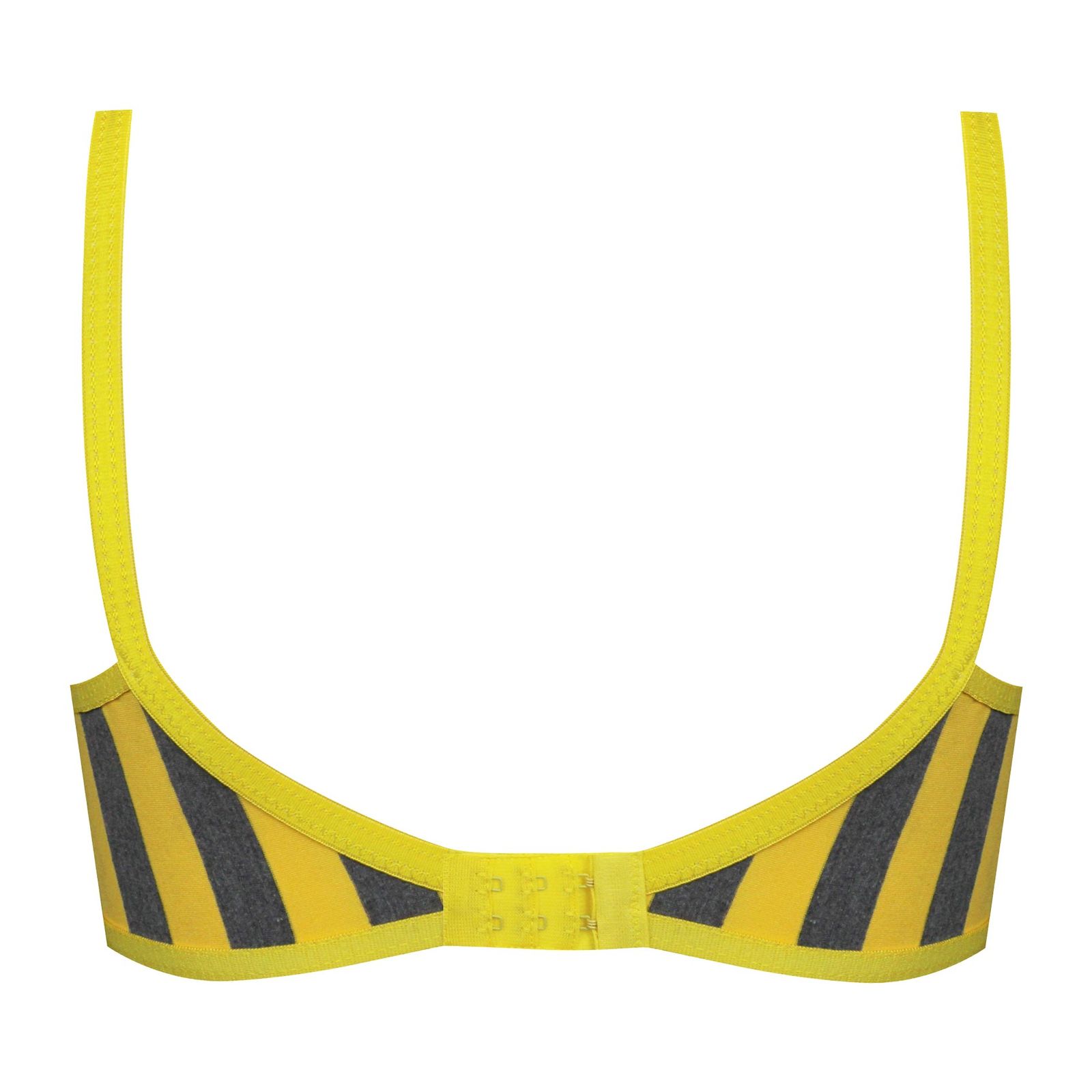 سوتین زنانه ماییلدا مدل راهراه بدون فنر کد 5046 رنگ زرد -  - 3