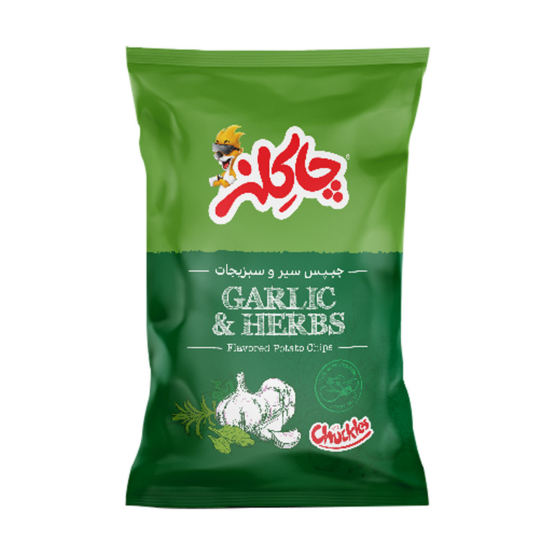 چیپس سیر و سبزیجات چاکلز مقدار 73 گرم