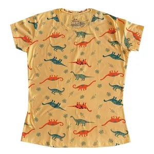 تی شرت آستین کوتاه زنانه اچ اند ام مدل دایناسور
