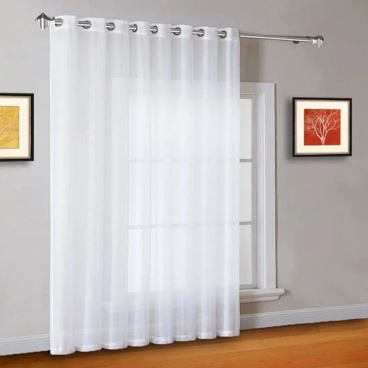 پرده پرندک مدل حریر ساده سایز 600x280 سانتی متر