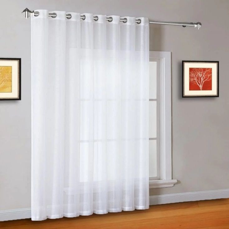 پرده پرندک مدل حریر ساده سایز 600X280 سانتی متر