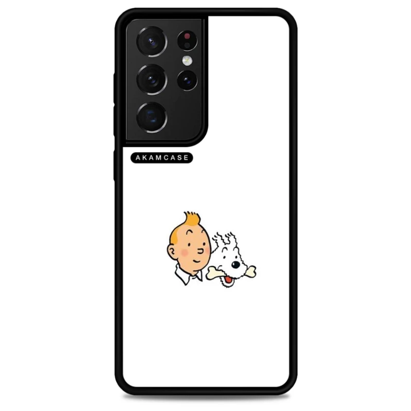 کاور آکام مدل AMC-WSGS21U-TINTIN-3 مناسب برای گوشی موبایل سامسونگ Galaxy S21 Ultra