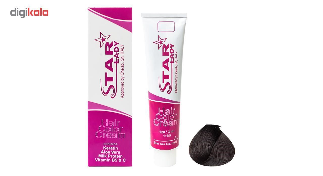 کیت رنگ استارلیدی سری Ash مدل Dark Ash Brown شماره 3.1 main 1 2