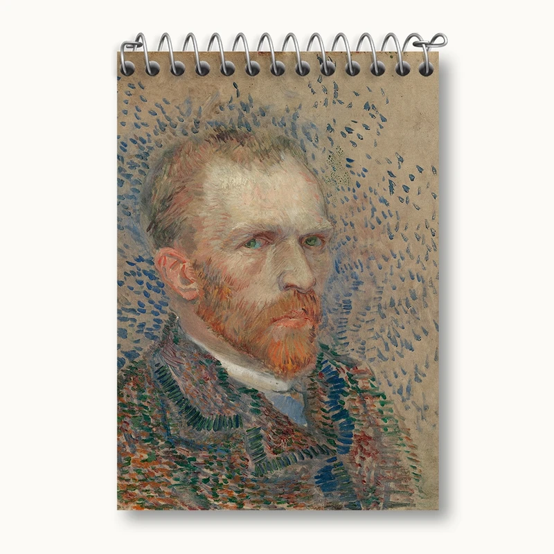 دفتر یادداشت 50 برگ خندالو مدل سلف پرتره ونسان ونگوگ (Van Gogh) کد 36830