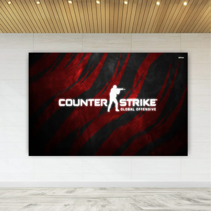 پوستر دیواری طرح گیم Counter Strike مدل SDP1375