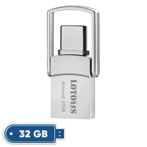 فلش مموری لوتوس مدل َAlmond ظرفیت 32 گیگابایت با رابط Type-c ,OTG ,USB3