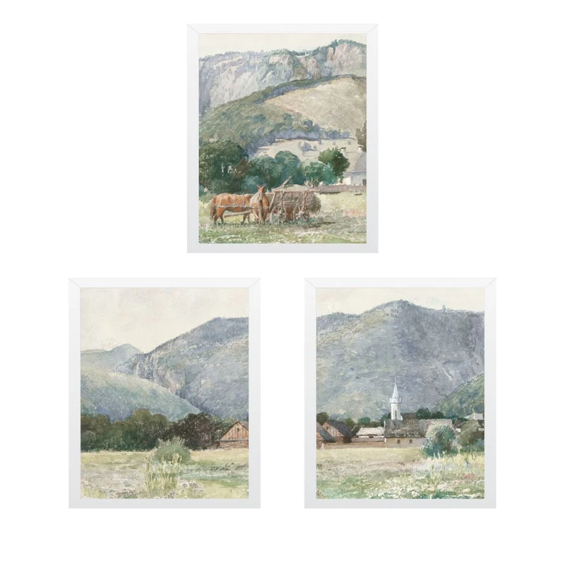 تابلو مدل مستر علفزار وینتیج مجموعه 3 عددی