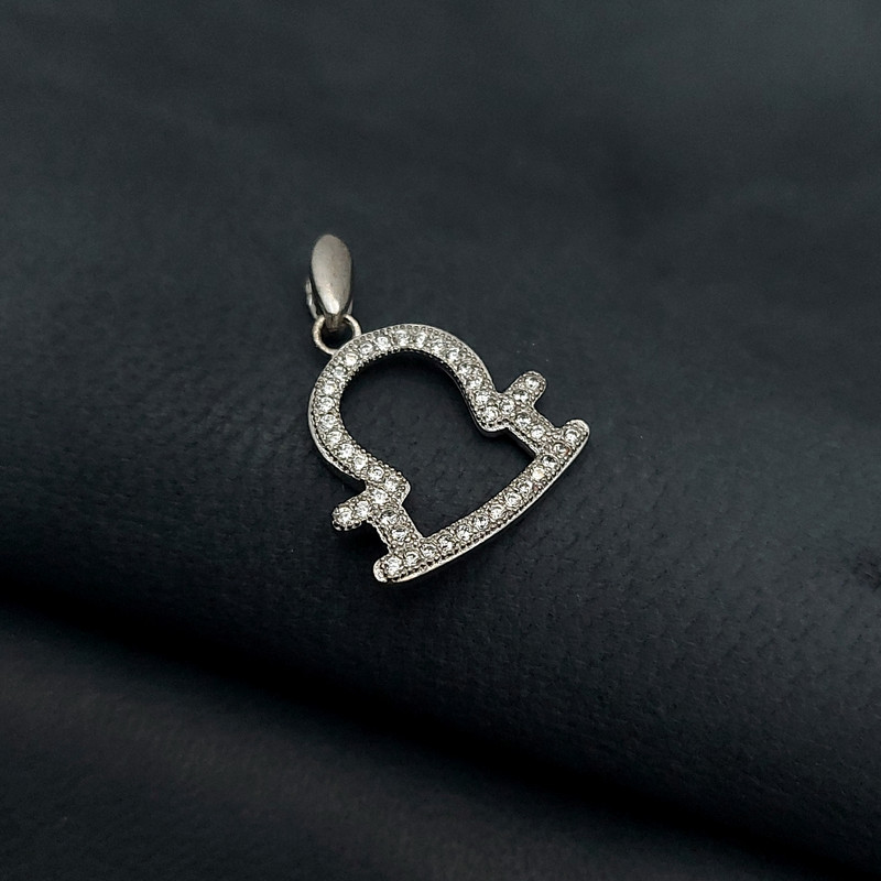 آویز گردنبند نقره زنانه مدل VM8694