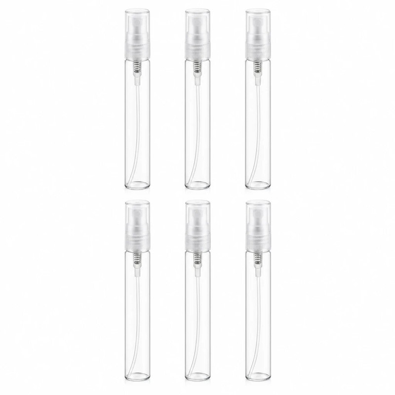 محفظه نگهدارنده عطر مدل شیشه ای ویال ATS ظرفیت 10 میلی‌لیتر بسته 6 عددی