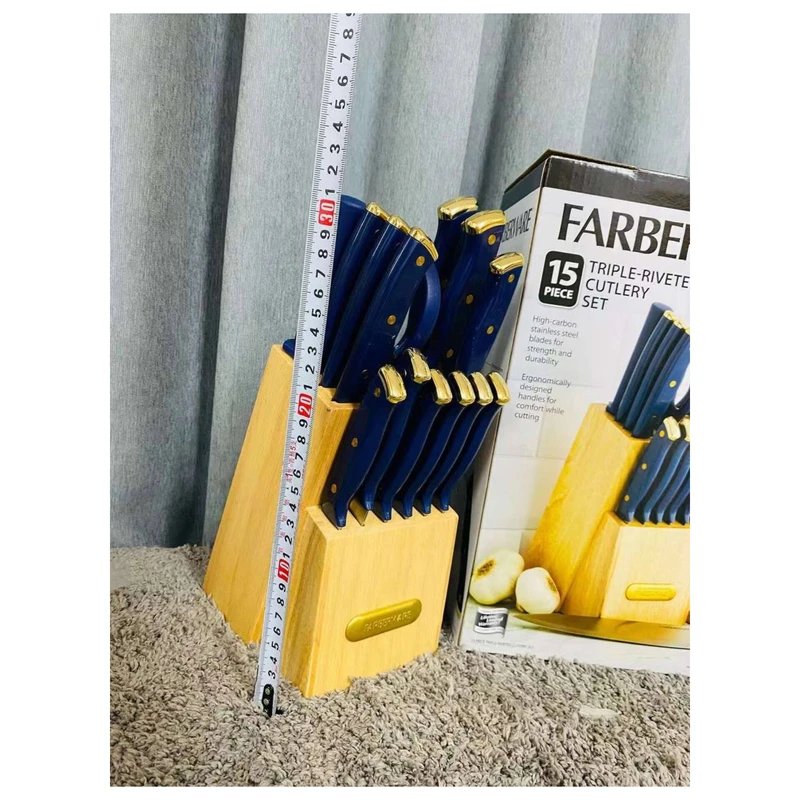 عکس شماره 5 : سرویس چاقو آشپزخانه 15 پارچه مدل farberware
