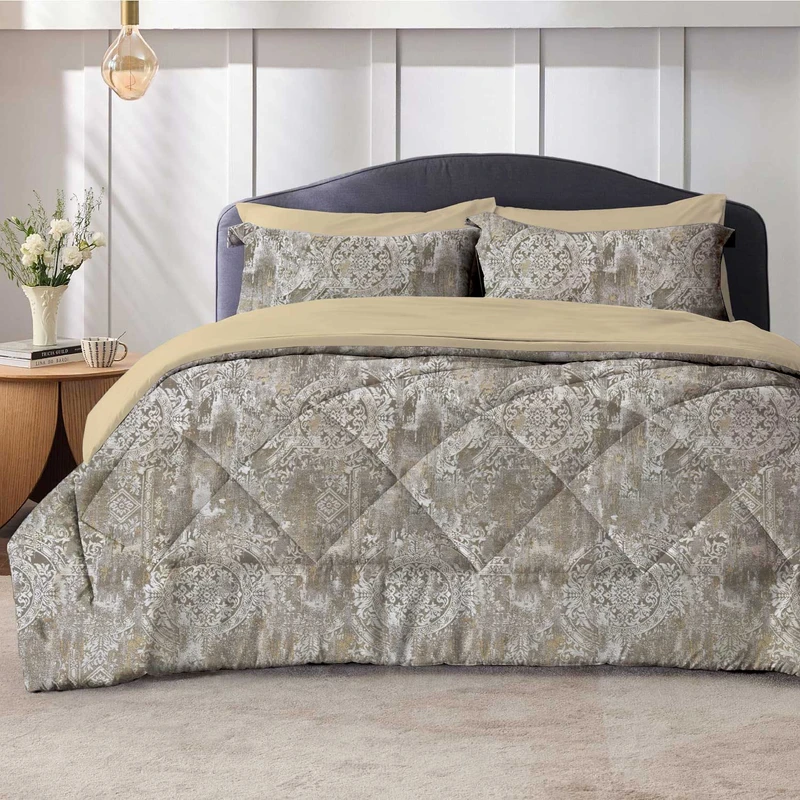 سرویس روتختی 2 نفر 8 تکه نوپه هوم مدل مخمل شانل AKNE