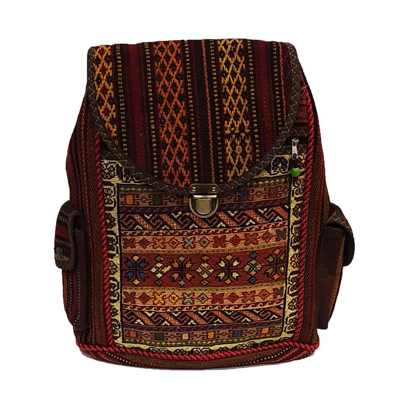 کوله پشتی گلیمی مدل سیرجان کد S18