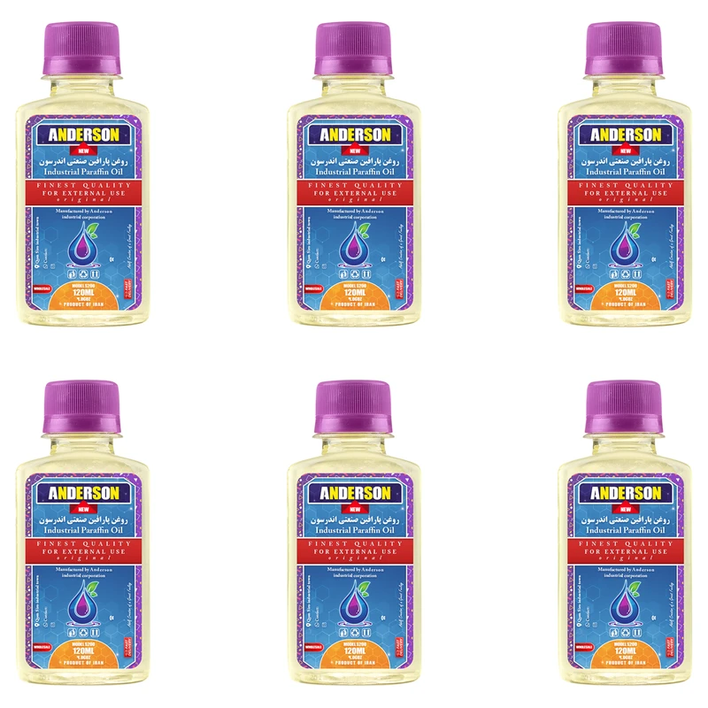 پارافین مایع صنعتی اندرسون مدل S200 حجم 120 میلی لیتر بسته 6 عددی