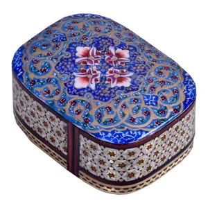 جا سکه ای خاتم کاری مدل شکوفه کد za-8