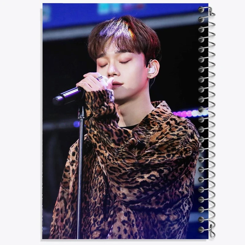 دفتر شطرنجی 50 برگ خندالو طرح چن گروه اکسو EXO کد 13359