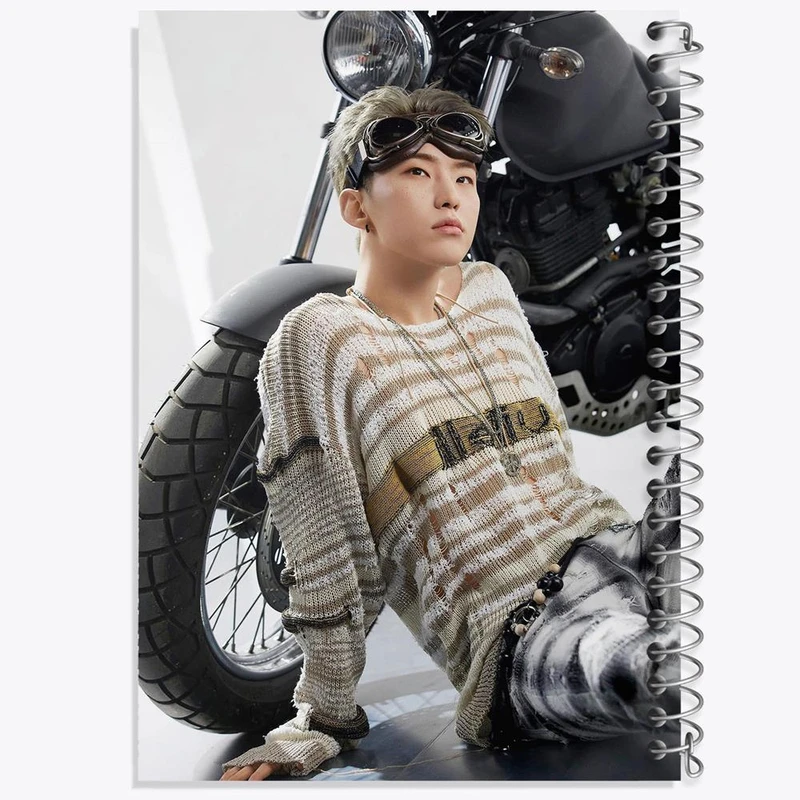 دفتر مشق 100 برگ خندالو طرح هوشی گروه سونتین Seventeen کد 21527