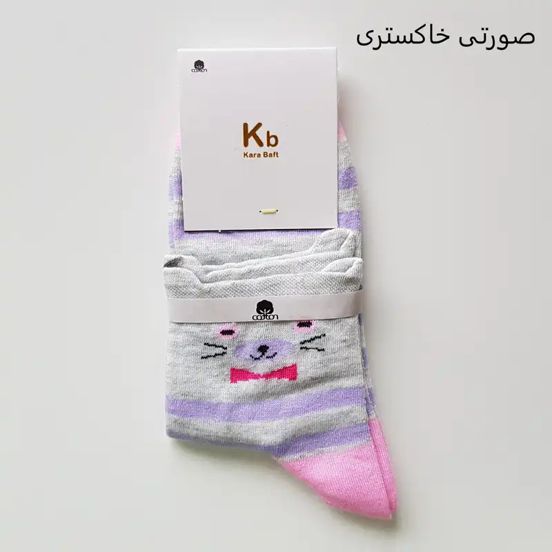 جوراب بچگانه کب مدل گربه کد san912