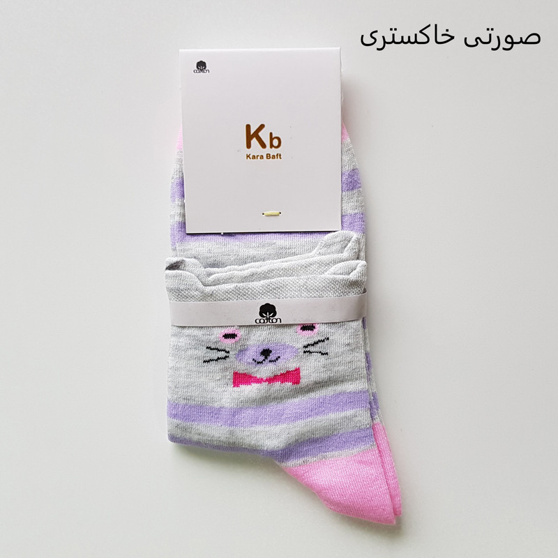 جوراب بچگانه کب مدل گربه کد san912