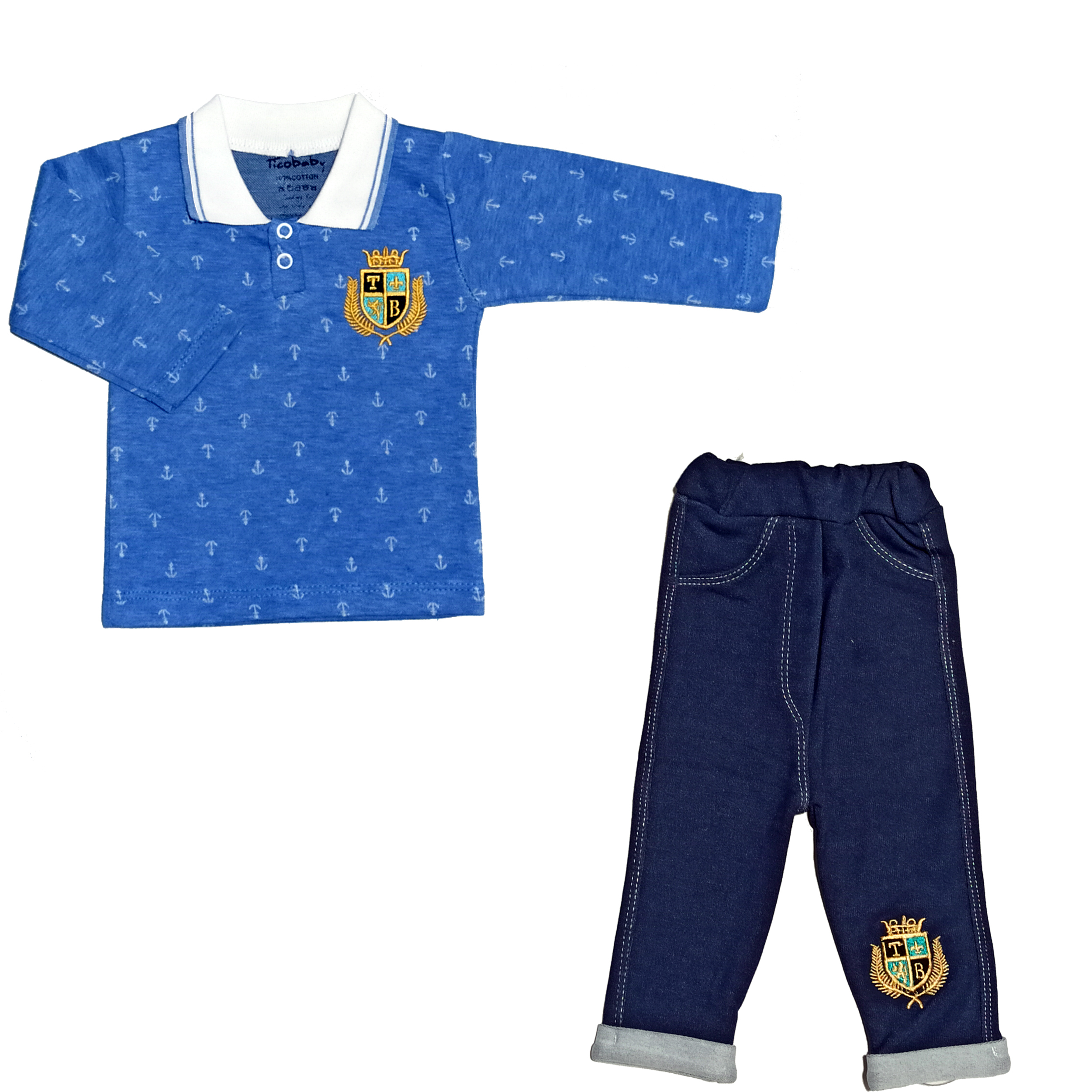 ست پولوشرت و شلوار نوزادی مدل tb2