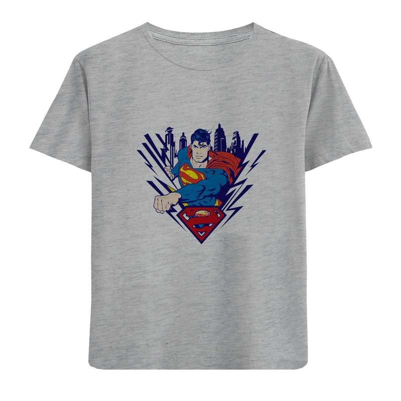 تی شرت آستین کوتاه پسرانه مدل سوپرمن D255