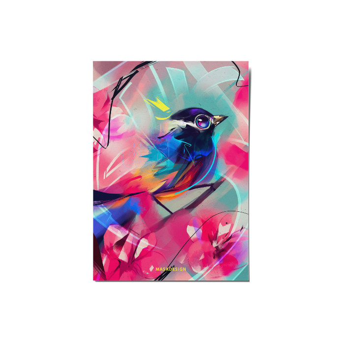 کارت پستال ماسا دیزاین طرح پرنده کد postv273
