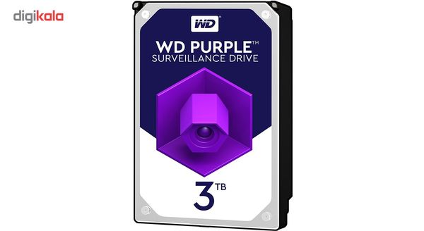 هارددیسک اینترنال وسترن دیجیتال مدل Purple WD30PURX ظرفیت 3 ترابایت هارددیسک اینترنال وسترن دیجیتال مدل Purple WD30PURX ظرفیت 3 ترابایت