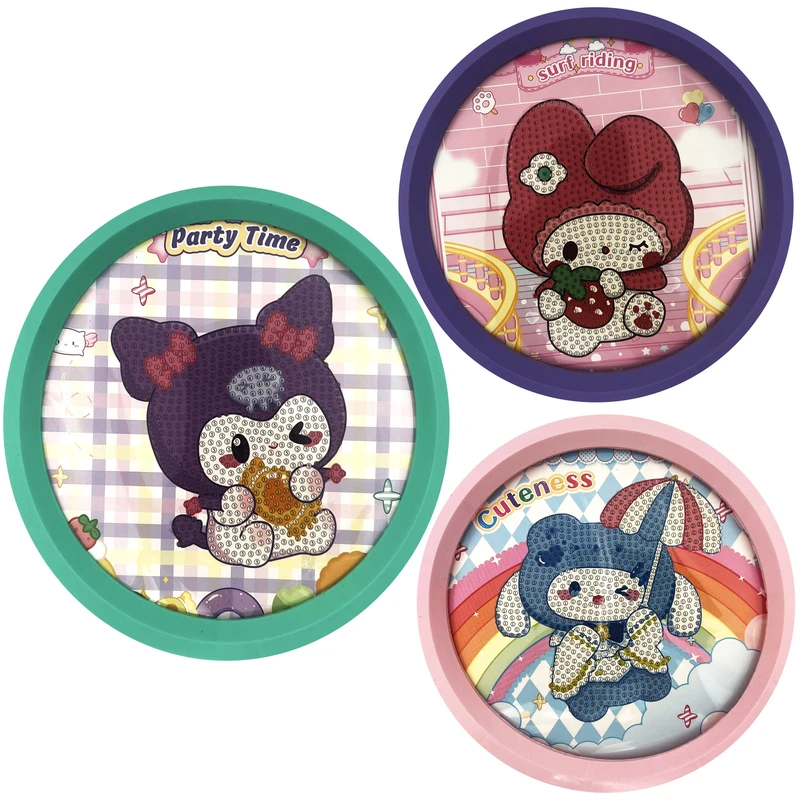 بازی آموزشی مدل نقاشی الماسی قاب دار طرح کرومی و دوستان کد 06 مجموعه 3 عددی