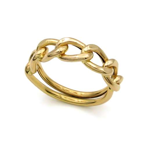 انگشتر طلا 18 عیار زنانه کاپانی کد KR002