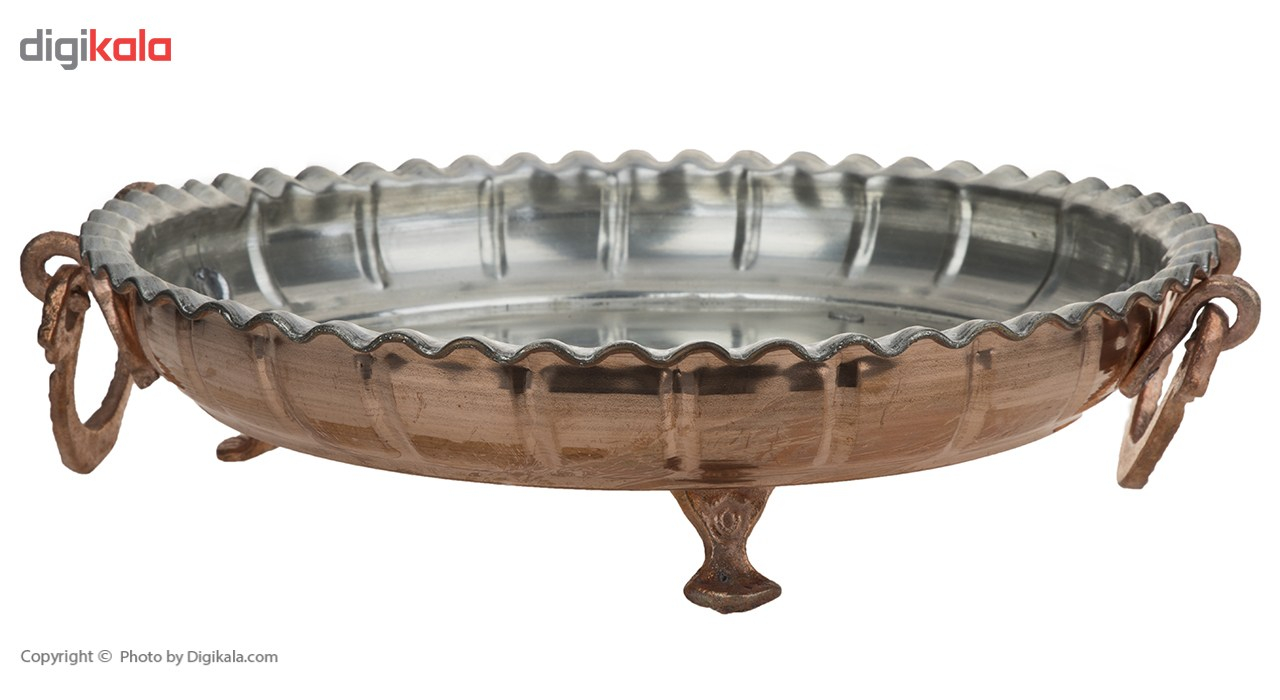 سینی مسی آزین مس مدل سه پایه سایز 2