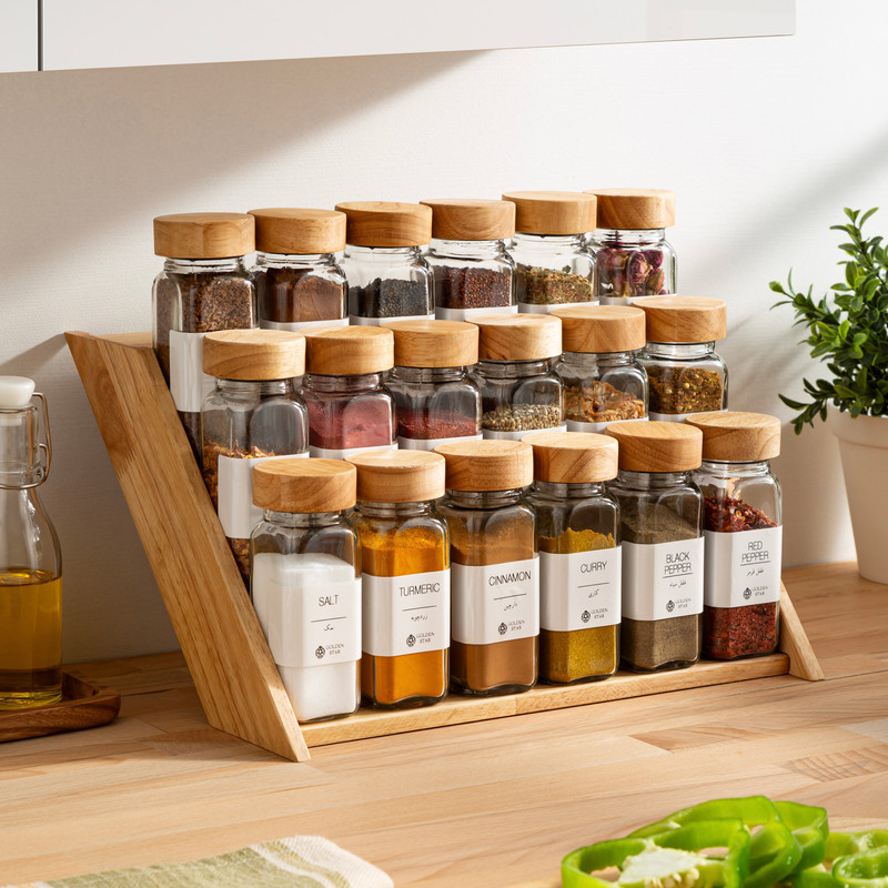 ست جاادویه 18 پارچه گلدن استار مکارتی کد RM1432 به همراه استند ست جاادویه 18 پارچه گلدن استار مکارتی کد RM1432 به همراه استند
