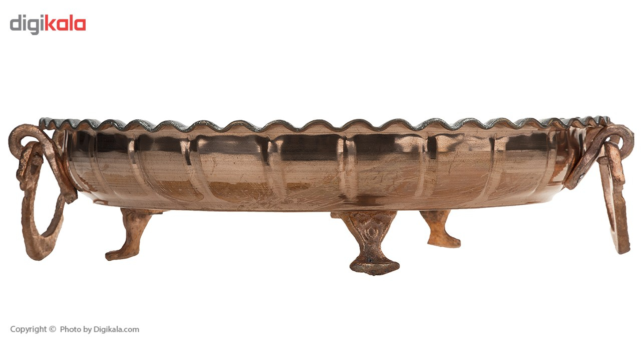 سینی مسی آزین مس مدل سه پایه سایز 2