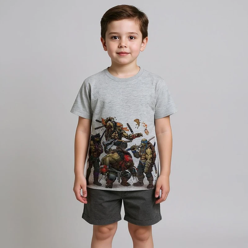 تی شرت پسرانه مدل آستین کوتاه کد W98