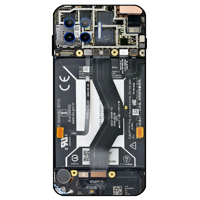 کاور مگافون طرح برد موبایل مدل 8004 مناسب برای گوشی موبایل موتورولا Moto G Plus 5G