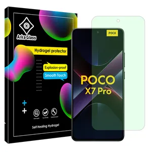 Arka Glass Hydrogel model anti green Screen Protector for Xiaomi Poco X7 Pro mobile phone
