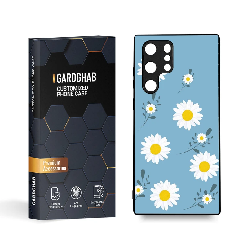 کاور گارد قاب مدل گل مناسب برای گوشی موبایل سامسونگ Galaxy S22 Ultra