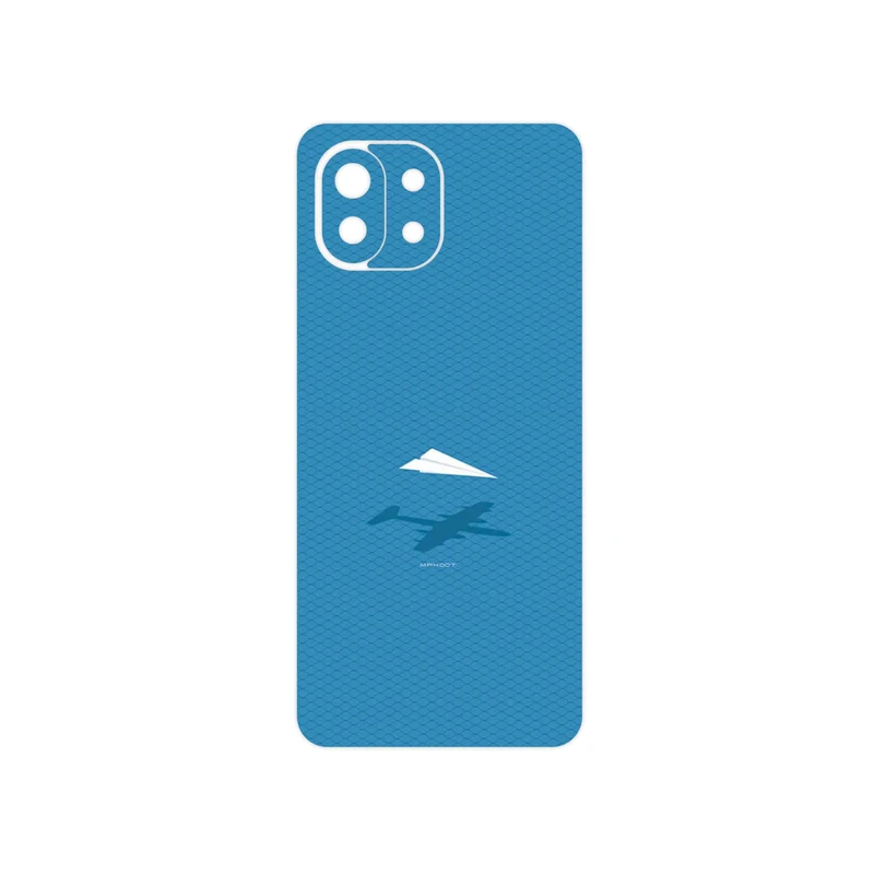 برچسب پوششی ماهوت مدل Minimal Paper Airplane مناسب برای گوشی موبایل شیائومی 11 Lite 5G NE
