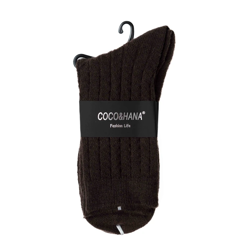 جوراب ساق بلند مردانه مدل  پشمی بافت دار 