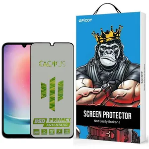 Epicoy Cactus-ESD-Privacy Glass Screen Protector For Samsung Galaxy A25 5G / A24 4G / A15 4G/5G