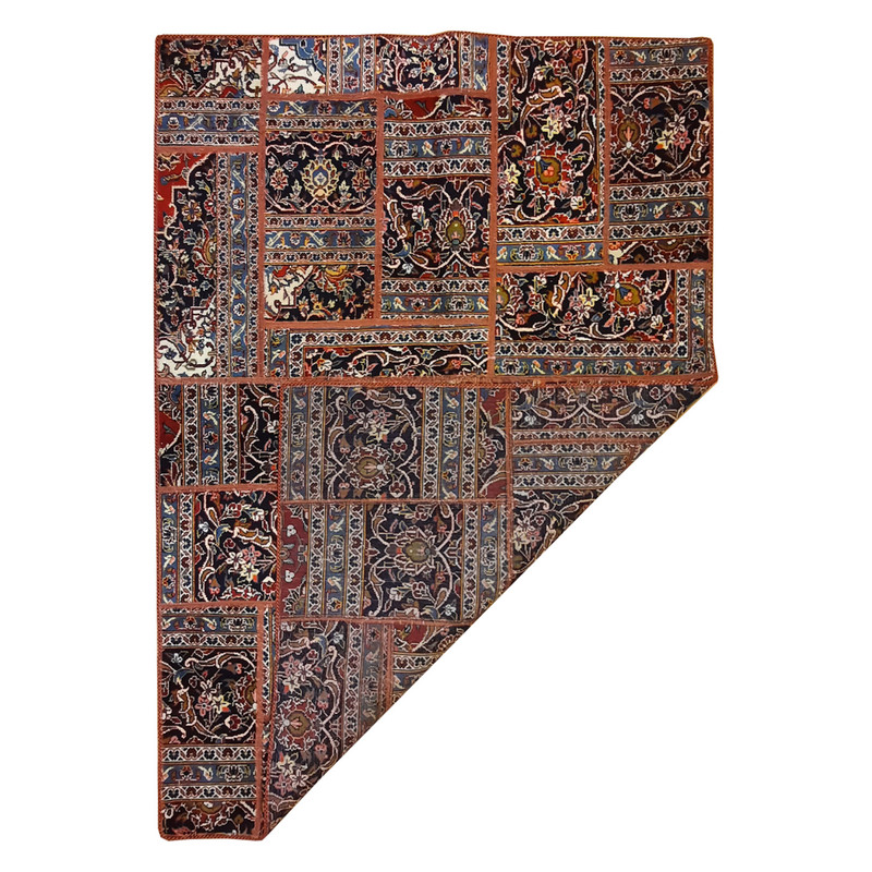 کلاژ فرش دستبافت سه متری مدل چهل تکه کد N.K.P.CO.C20