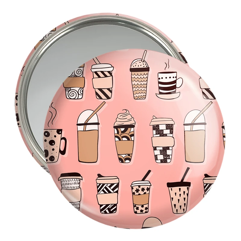 آینه جیبی خندالو مدل کافی شاپ قهوه کد 27508