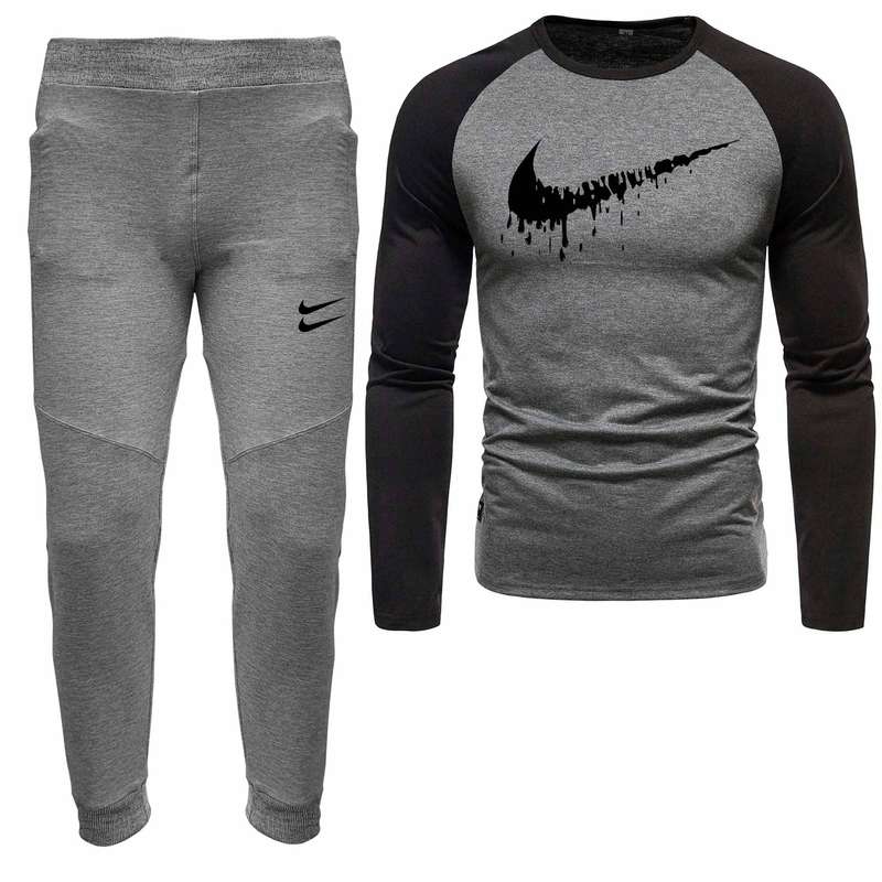 ست تی شرت و شلوار مردانه مدل 0408178 رنگ طوسی