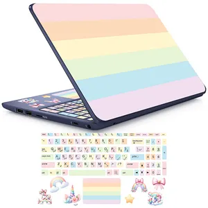 استیکر لپ تاپ راتیانا مدل Darling unicorn به همراه برچسب حروف فارسی