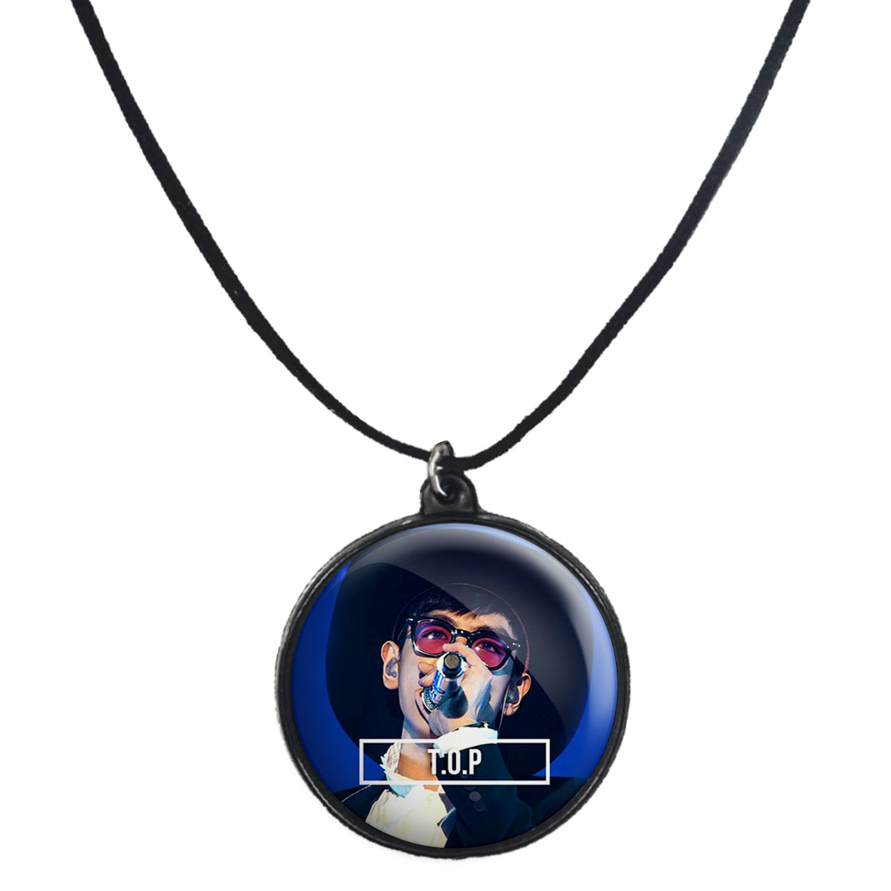 گردنبند پرمانه طرح گروه موسیقی BIG BANG کد pmb.15155 مدل دو طرفه