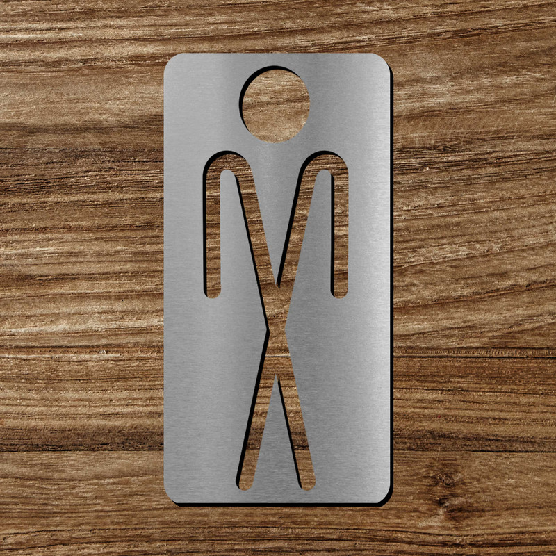 تابلو نشانگر آژنگ طرح سرویس بهداشتی مردانه کد-I-M-W 053