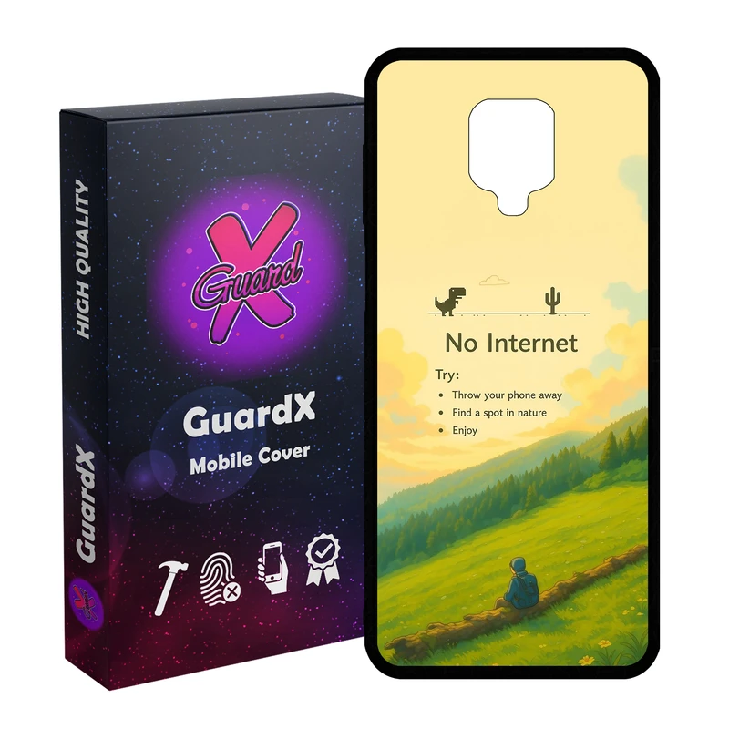 کاور گارد ایکس طرح بدون اینترنت مدل 10904 مناسب برای گوشی موبایل شیائومی Redmi Note9 Pro/Note 9 Pro Max/Redmi Note 9S/MI Poco M2 Pro