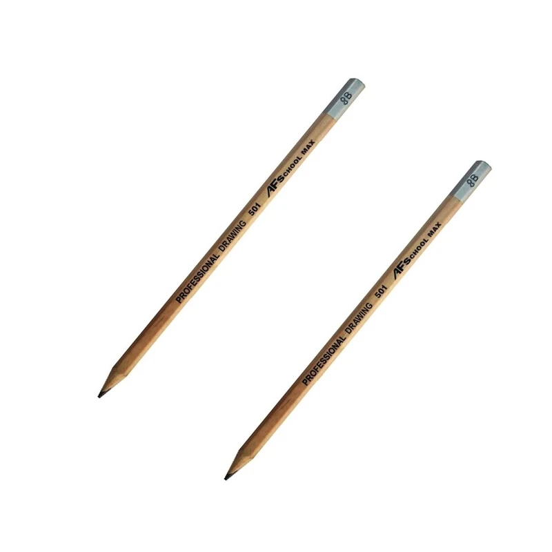 مداد طراحی ای اف اسکول مکس مدل 8B کد 007 بسته 2 عددی