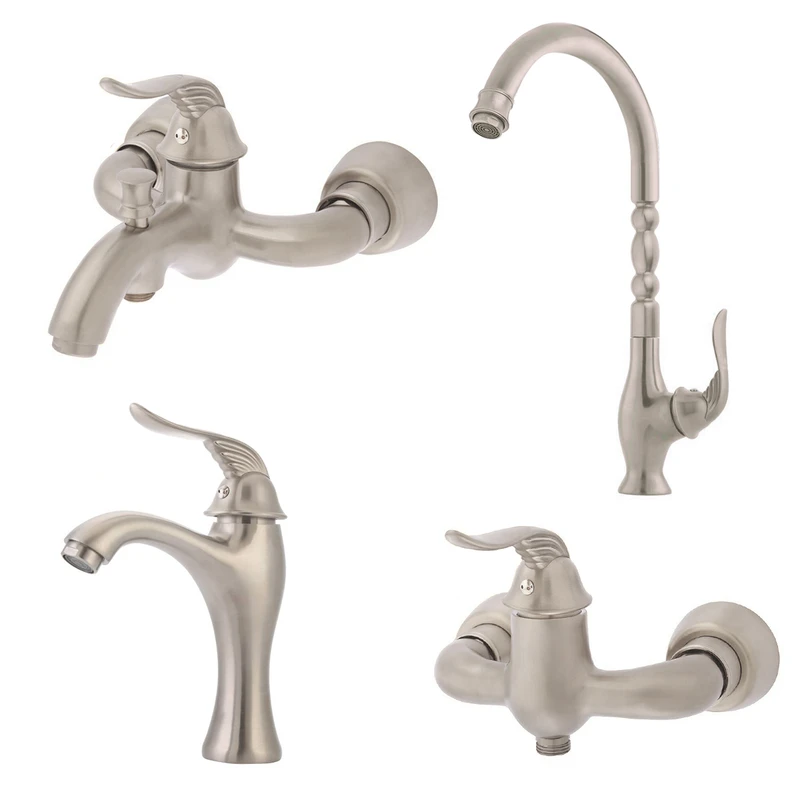 ست شیرآلات نایریکا مدل رها کد M03 مجموعه 4 عددی