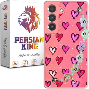 Persian King Ghalbi Cover For Samsung Galaxy S21 FE with a hanging strap