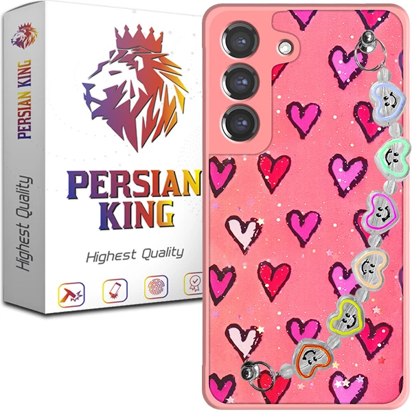 کاور پرشین کینگ مدل Ghalbi مناسب برای گوشی موبایل سامسونگ Galaxy S21 FE