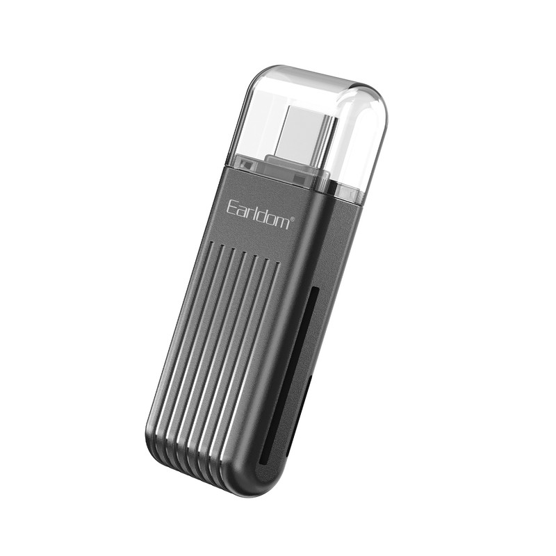 کارت خوان ارلدام مدل 2IN1 Card Reader USB-C OT97